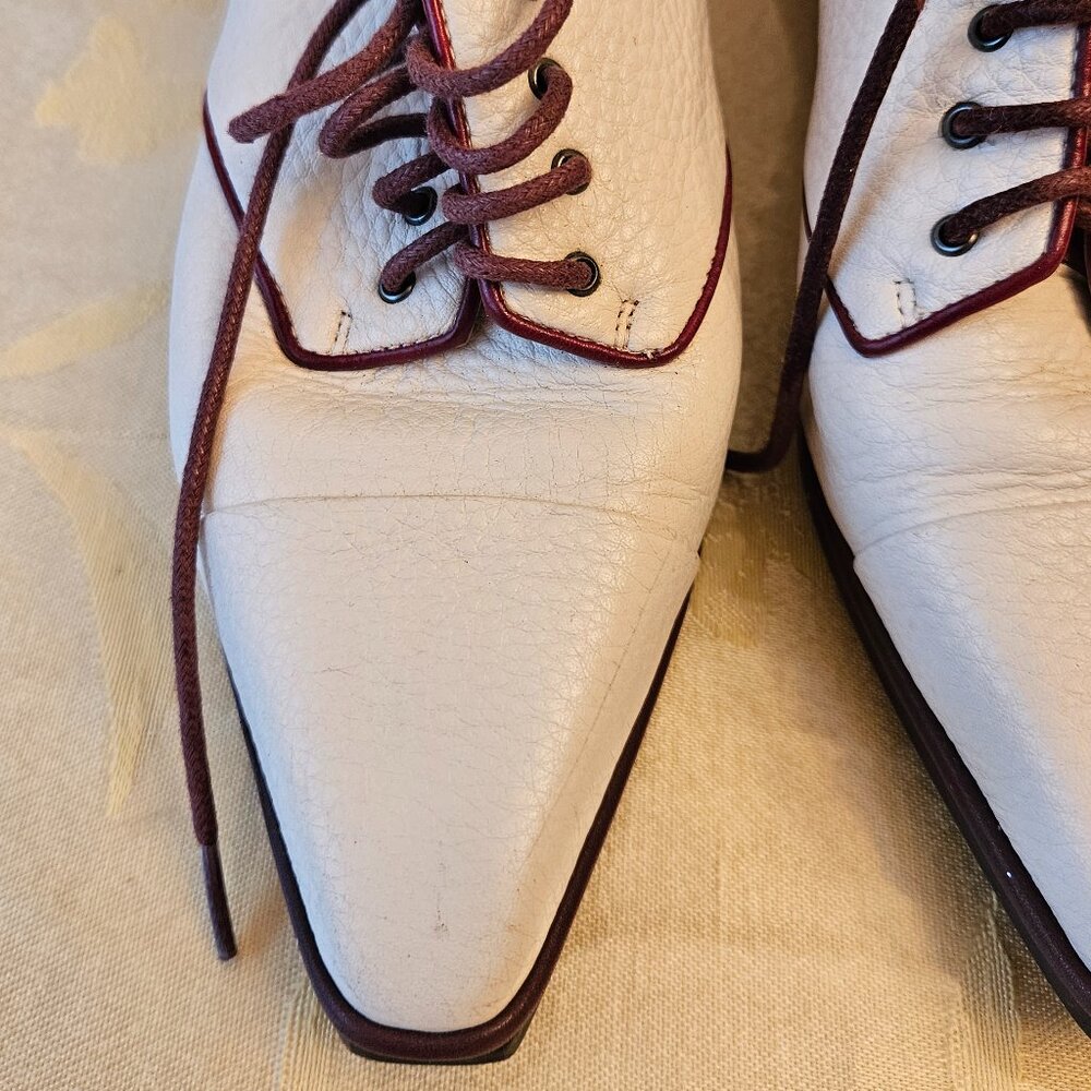 NWOT Cream Colored Oxfords by NO216 - Picture 3 of 11